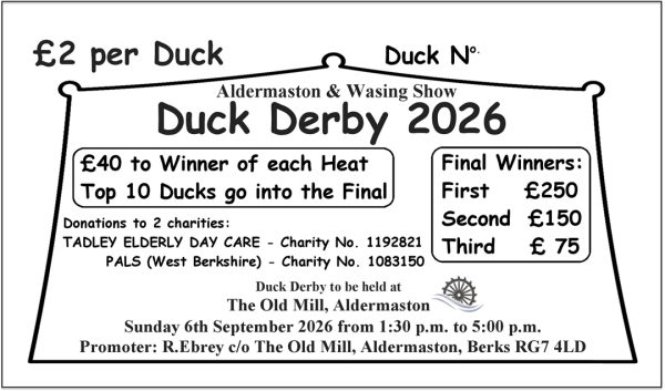 2026 Duck Derby Ticket